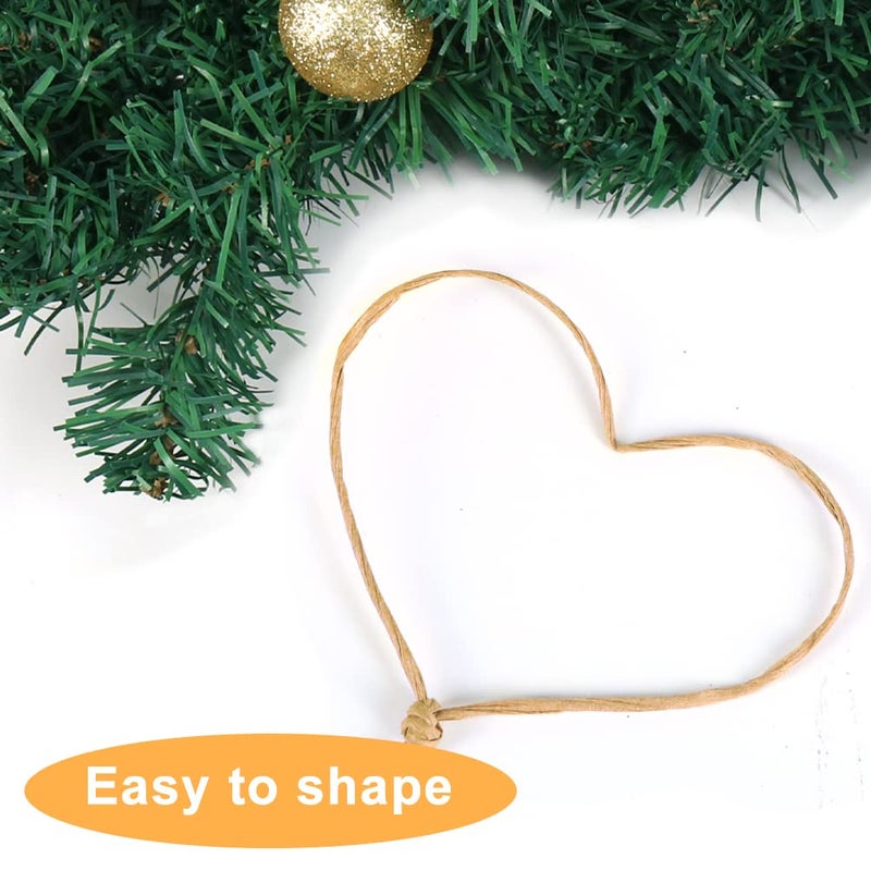 Tenn Well Floral Binding Wire, 656 Feet 2mm Paper Covered Wire Rustic Vine Wires for Floral Arrangements, Flower Crowns, Grapevine Wreath Making, Wedding Decorating, DIY Projects (Natural) - Image 3