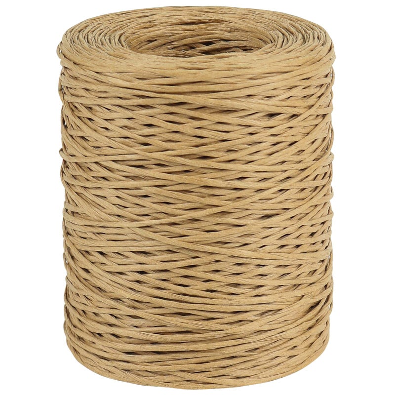 Tenn Well Floral Binding Wire, 656 Feet 2mm Paper Covered Wire Rustic Vine Wires for Floral Arrangements, Flower Crowns, Grapevine Wreath Making, Wedding Decorating, DIY Projects (Natural) - Image 1