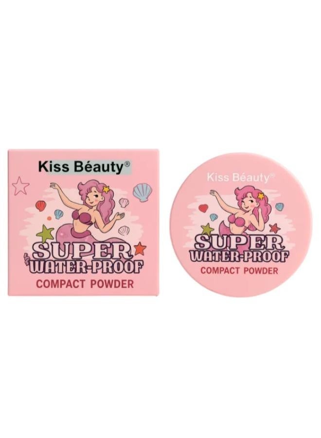 Kiss Beauty Kiss Beauty Mermaid Waterproof Compact Powder #2  - Image 1
