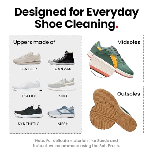 SHOEGR Standard Shoe Cleaning Kit with Microfiber Towel | White Shoes Cleaner | Sneaker Cleaning Solution with All-Purpose Shoe Brush | Sports & Daily Footwear Cleaner - Image 4