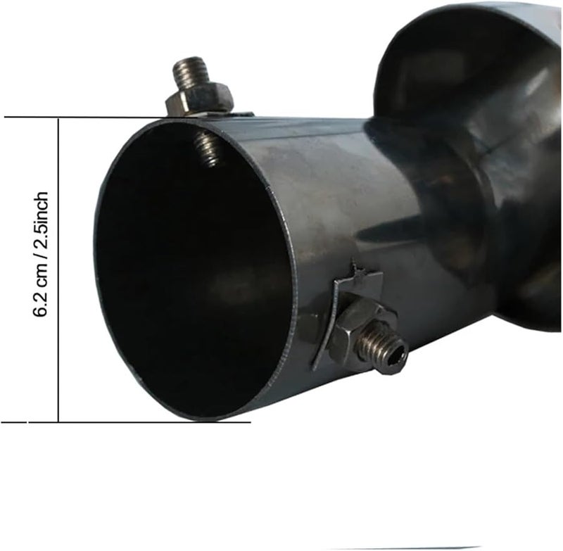 Silver Exhaust Tail Tip Muffler Outlet For Honda Civic 10th Gen 2016 2017 Chrome Decoration - Image 5