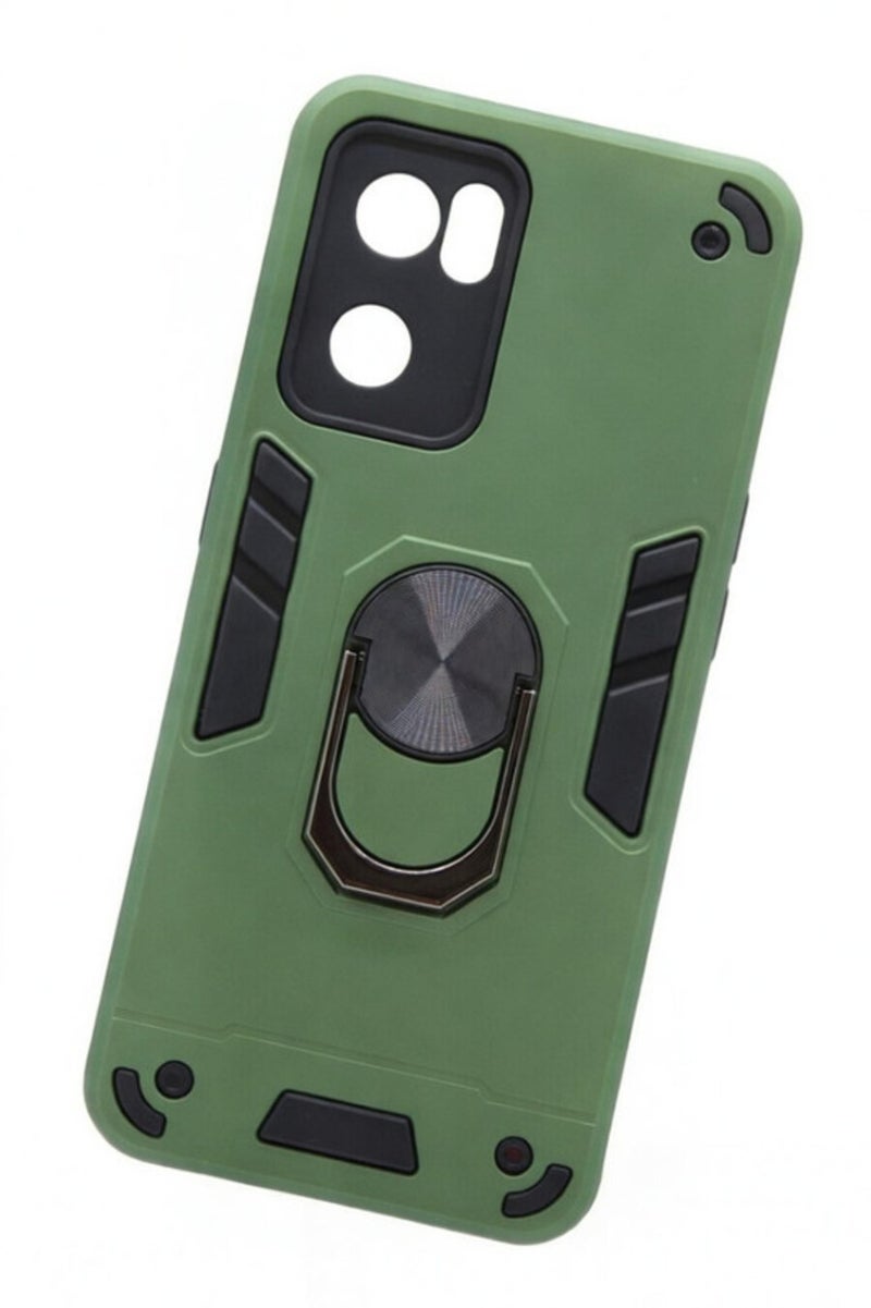 CFS C.F.S Plastic Back Cover With Holder For Oppo Reno 7 - Light Green - Image 2