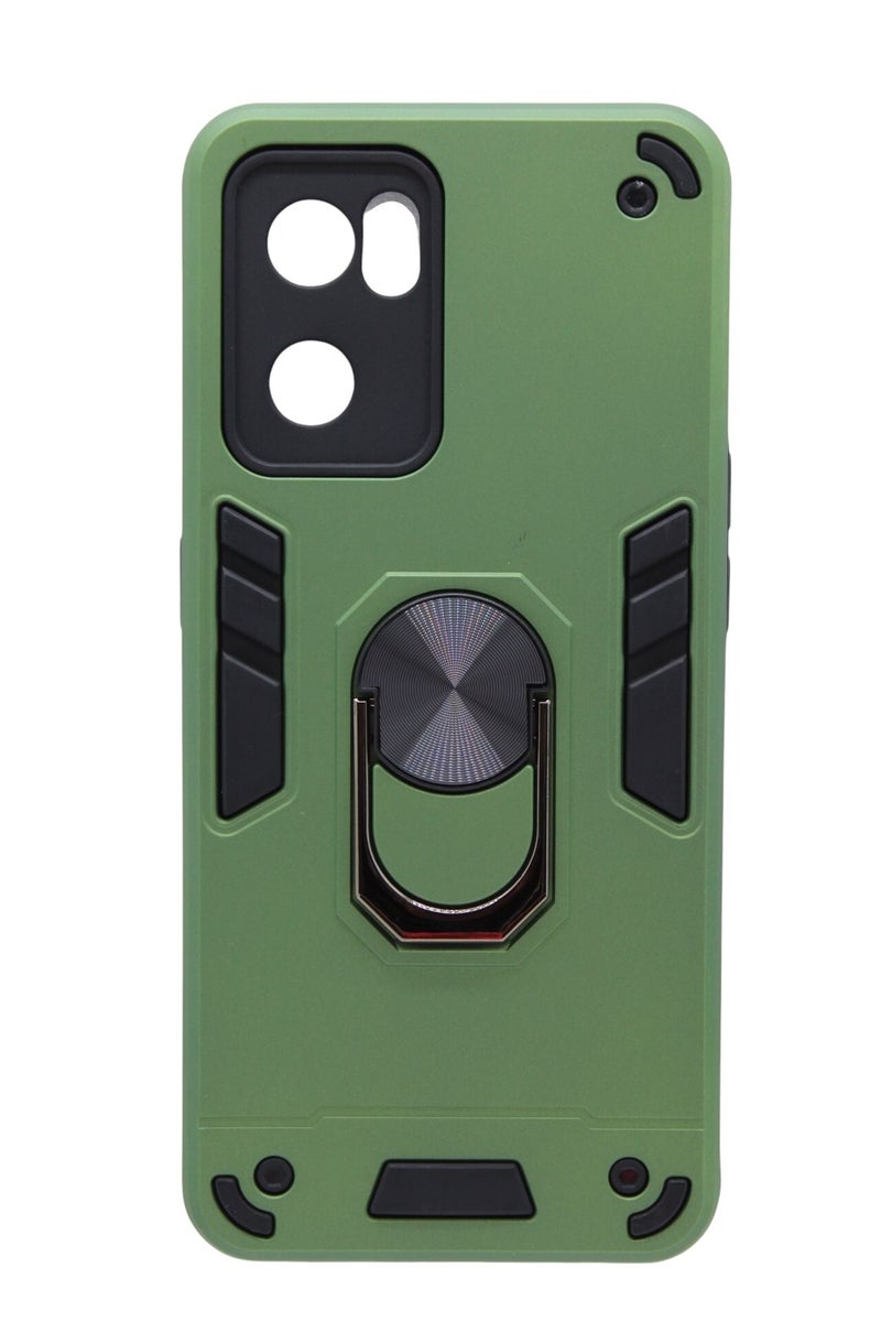 CFS C.F.S Plastic Back Cover With Holder For Oppo Reno 7 - Light Green - Image 1