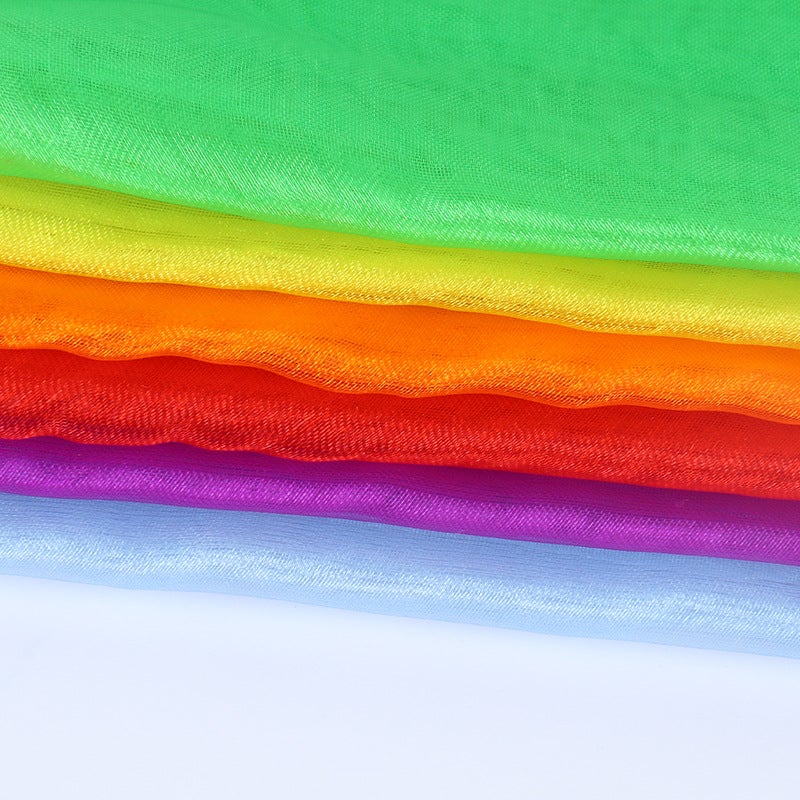60Cm Solid Color Chiffon Scarf Children Dance Performance Magic Small Silk Scarf Square Scarf Nylon Game Scarf - Image 4