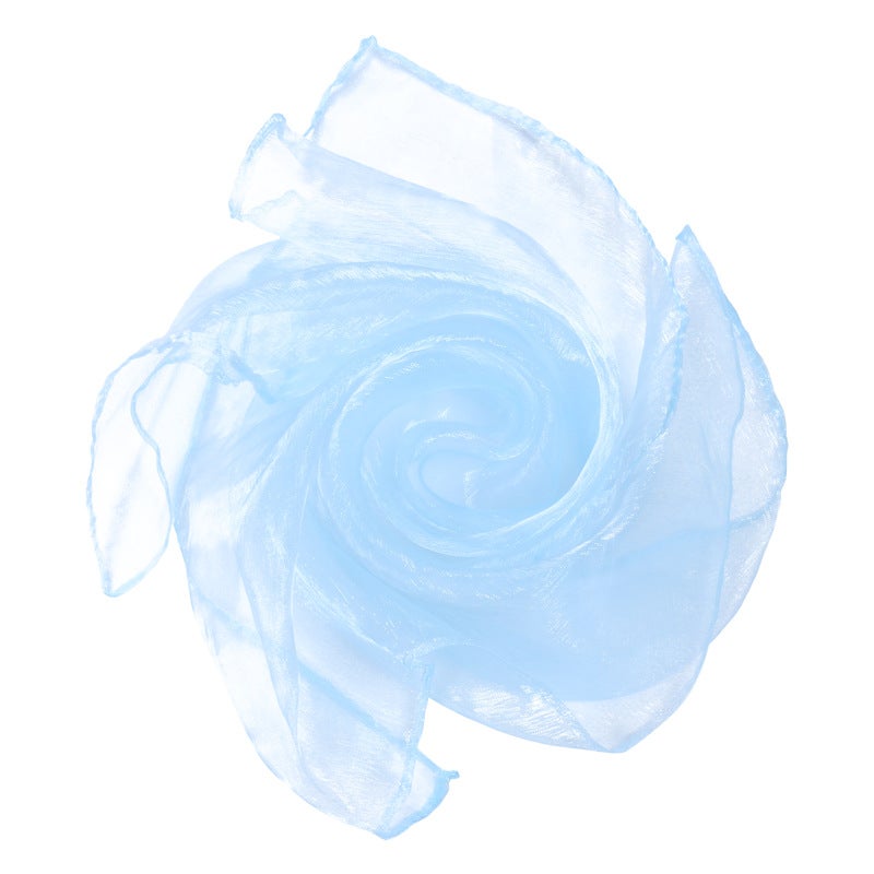 60Cm Solid Color Chiffon Scarf Children Dance Performance Magic Small Silk Scarf Square Scarf Nylon Game Scarf - Image 1