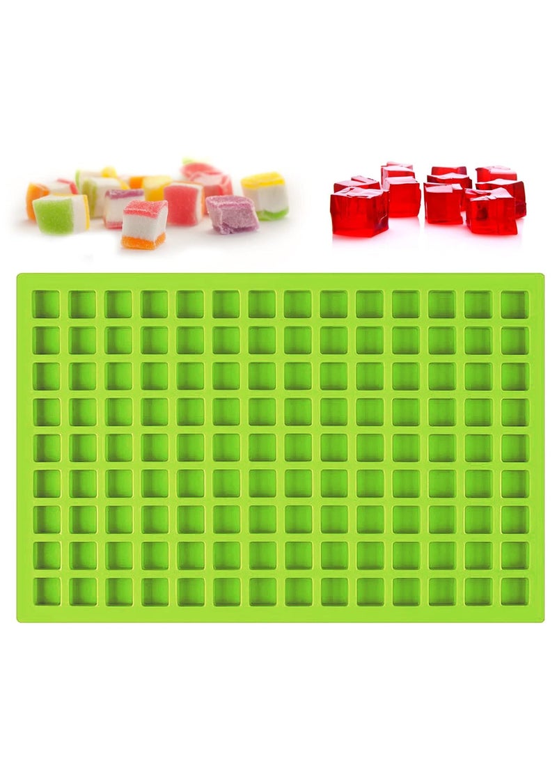 Karp KARP Silicone Mold, 126-Cavity Square Mini Chocolate Molds for Making Homemade Chocolate Hard Candy Ice Cube Non-Stick for Gummies, Hard Candies, Jellies, Caramels-Assorted Color  - Image 1