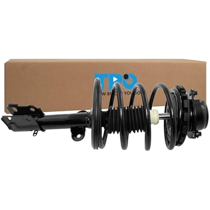 TRQ Front Right Complete Strut  Coil Spring Assembly Passenger Side Compatible With 19962000 Chrysler Town  Country 2000 Voyager Dodge Caravan Grand Caravan Plymouth Grand Voyager - Image 1