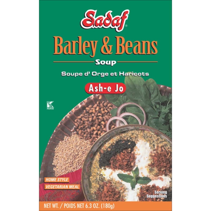 Sadaf Ash-e Jo Mix - Barley & Bean Soup Mix Packet - Vegetarian Homestyle Meal - Vegetable Soup Mix - Kosher - 6 Oz - Image 1