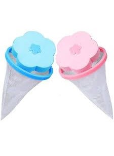 S INDIA MART Washing Machine Floating Lint Mesh Bag Net Hair Filter Remover Net Pouch Hair Catcher Lint Catcher for Household Tool Pack of 3