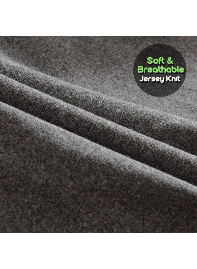 COSMOPLUS Pregnancy Pillow Cover U Shaped Full Body Pillow Case Cover For Maternitystretchy Cool Breathable Jersey Fabric Provides Sleep And Pregnancy Supportheather Grey - Image 5