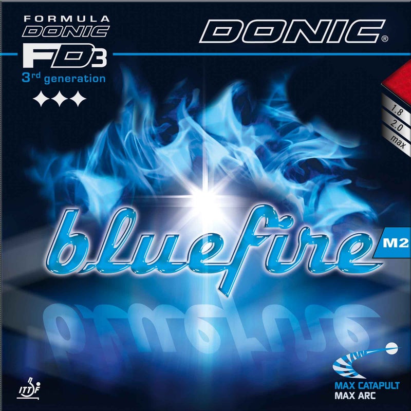 DONIC Blue Fire M2 Table Tennis Rubber, Colour - Black - Image 3