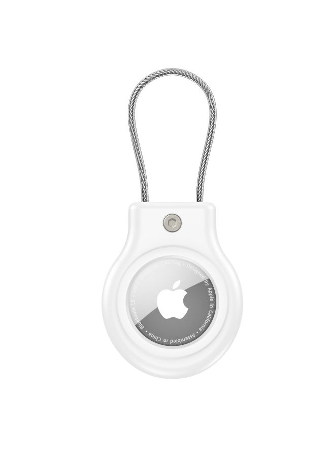 Generic - For Apple AirTag Protective Case Apple Tracker PC Security Lock Anti-lost Hanging Buckle Tracker Protective Case-Color:Brown - Image 1