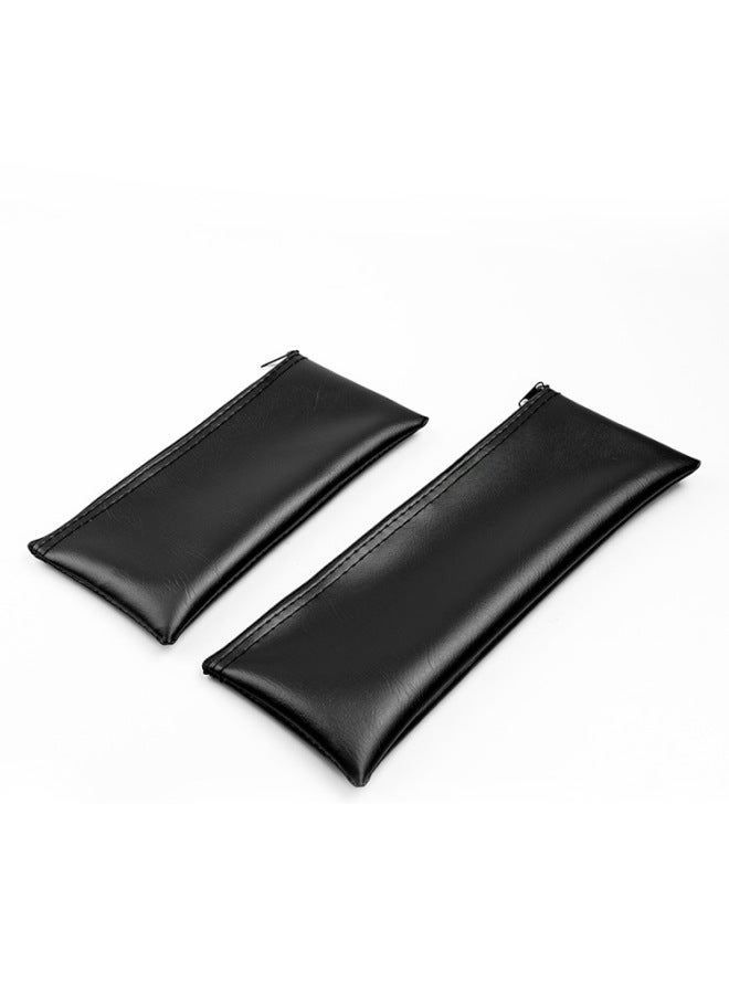 Microphone Storage Bag Wireless Karaoke Microphone Pu Leather Bag Drawstring Zipper Dustproof Microphone Storage Bag - Image 5