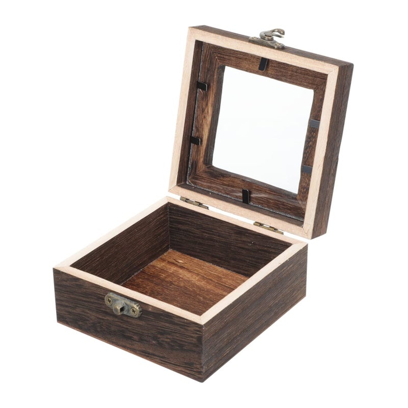 Retro Shadow Box Frame Display Case For Insect Hanging Wood - Image 2