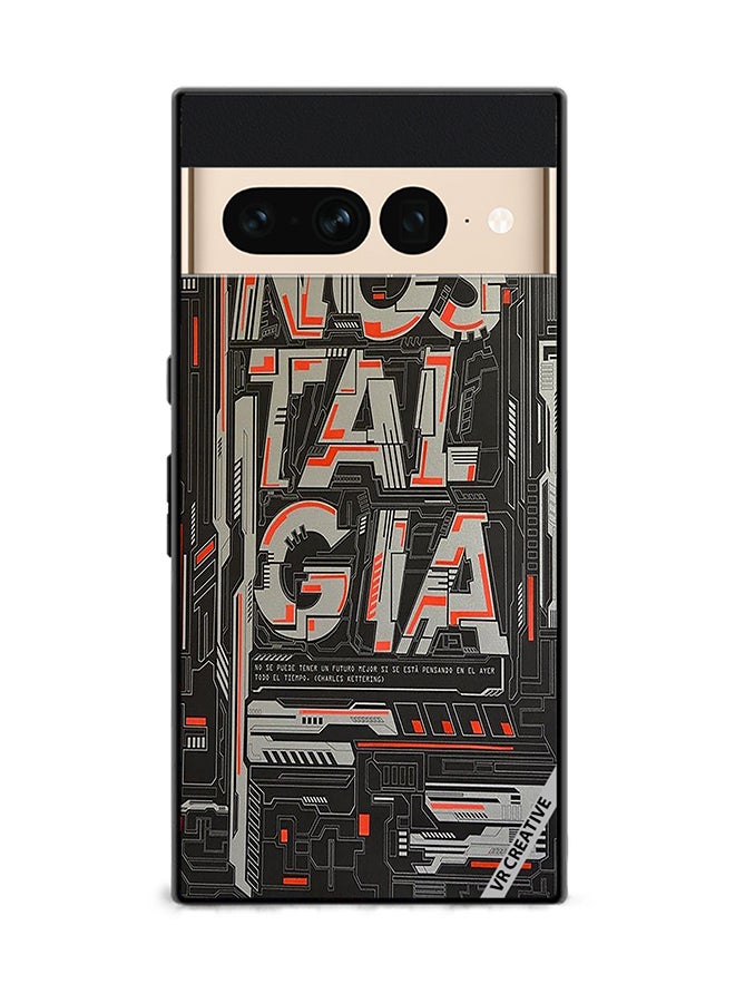 VR CREATIVE Protective Case Cover For Google Pixel 7 Pro Nostalgia Design Multicolour