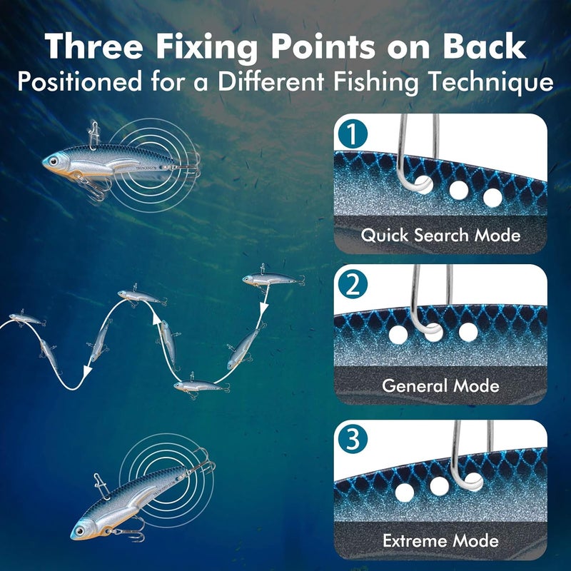 TRUSCEND Valuable Fishing Jigs of Captain's Favorite, Shiny Saltwater Spoons Perfect for Jigging, Slow Pitch Jig Catch More Fish, Durable and Well-Made Bass Salmon Tuna Fishing Lures with Sharp Hook - Image 3