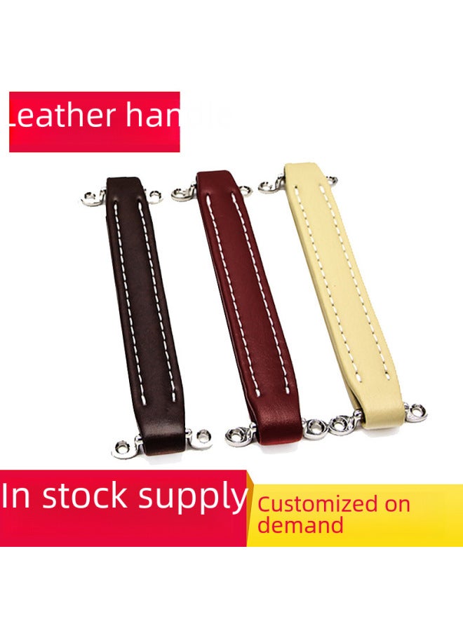 MA Multicolor Chassis Handle With Screw Large Speaker Audio Leather European Style Handle Leather Handle - Image 2