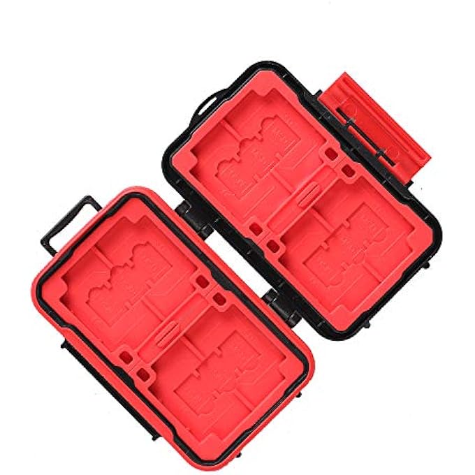 Lynca WATER-PROOF DUST-PROOF ANTI-SHOCK MEMORY CARD STORAGE CASE HOLDER, SDHC SDXC CF TF SD MICRO SD CARD PROTECTOR CASE,SHOCKPROOF MEMORY CARD HOLDER FOR CAMERA MEMORY CARD - Image 3