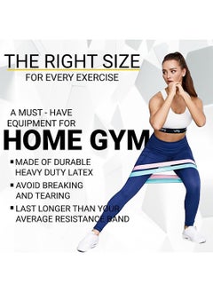 anythingbasic. Resistance Loop Bands Set of 5 Pieces With 5 Different Resistance Levels | Material : Latex Rubber | Resistance Band for Squats, Hip & Glute Workouts for Men & Women  - Image 4