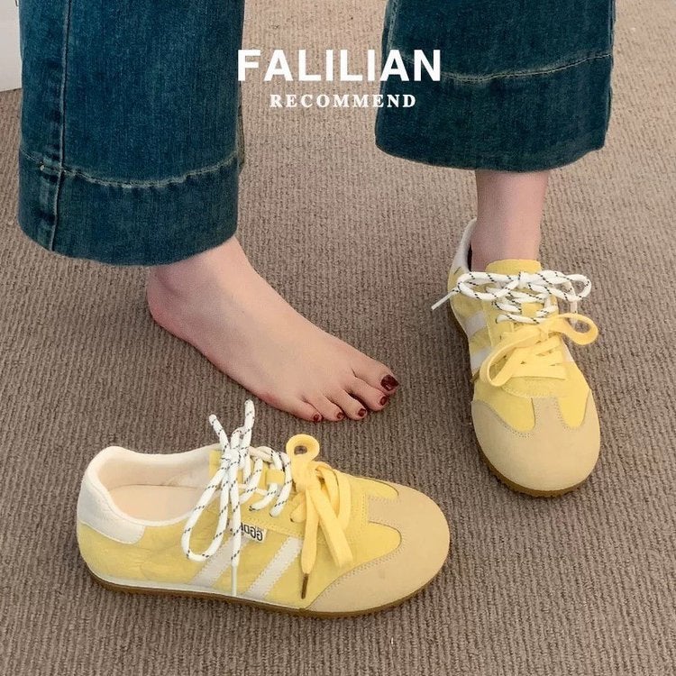 Women's Casual Sneakers with Soft Leather Upper, Lightweight and Breathable - Image 5