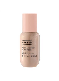 Versed Mood Lighting Luminizing Glow Drops, Sheer Golden - Liquid Highlight & Bronzing Drops with Illuminating Light-Reflecting Pigments - Antioxidants & Hydrating Hyaluronic Acid - Vegan (1 fl oz)