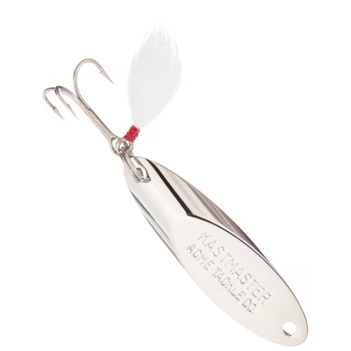 Acme Kastmaster Lure with Buck Tail Teaser, Chrome, 3/4-Ounce - Image 5