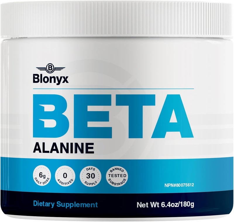 Blonyx BetaAlanine Supplement  Enhances Muscular Endurance  Work Capacity 6g Daily Dose 30Day Supply - Image 1