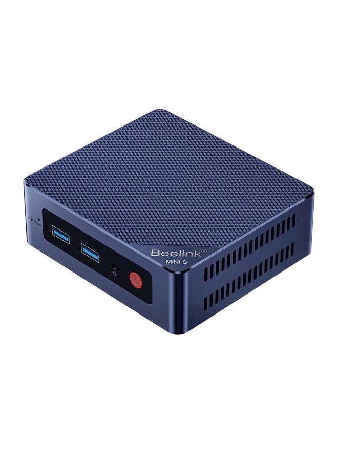 Beelink MINIS 12 كمبيوتر مصغر بمعالج N95 (4C/4T)، 16G DDR4/500G SSD 4K UHD، منفذي HDMI مزدوجين، WiFi5، BT4.2، دعم Ethernet ميكرو كمبيوتر مع دعم التشغيل التلقائي، WOL - Image 1