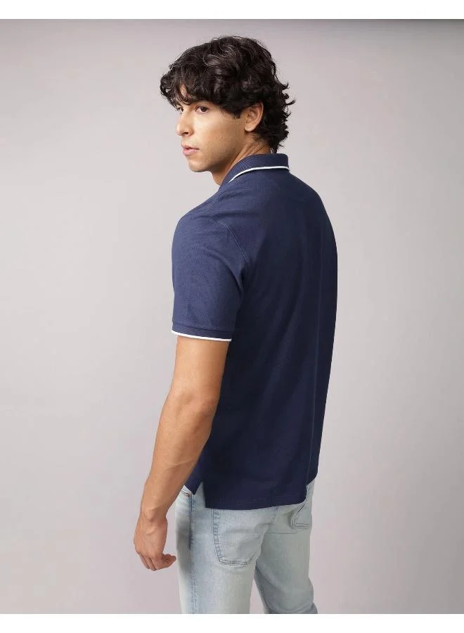 American Eagle Novelty Tipped Polo