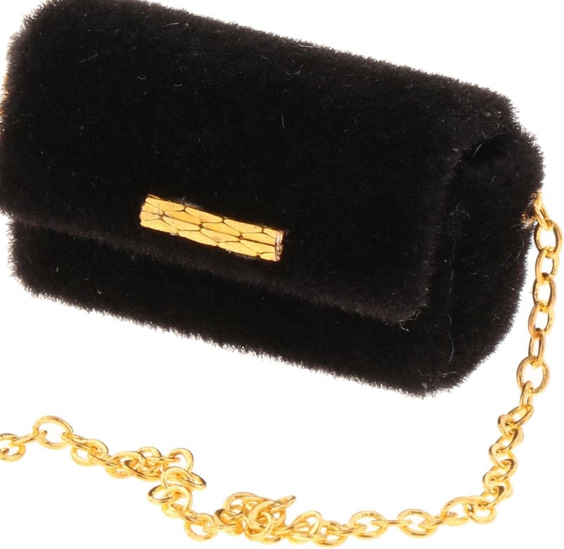 كلاراكو حقيبة ظهر صغيرة لطيفة، حقيبة دمى مصغرة، ألعاب لدمى BJD مقاس 1/6، حقيبة مدرسية، ديكور بيت الدمى، أسود A - Image 5