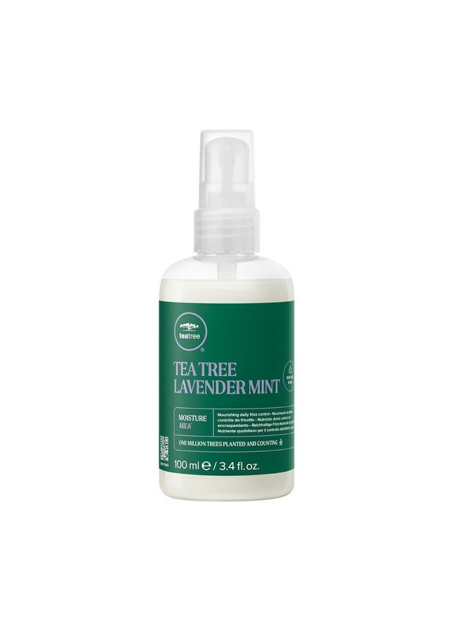 Tea Tree Lavender Mint Moisture Milk, Leave-In Conditioner, For Coarse, Curly + Dry Hair, 3.4 fl. oz. - Image 1