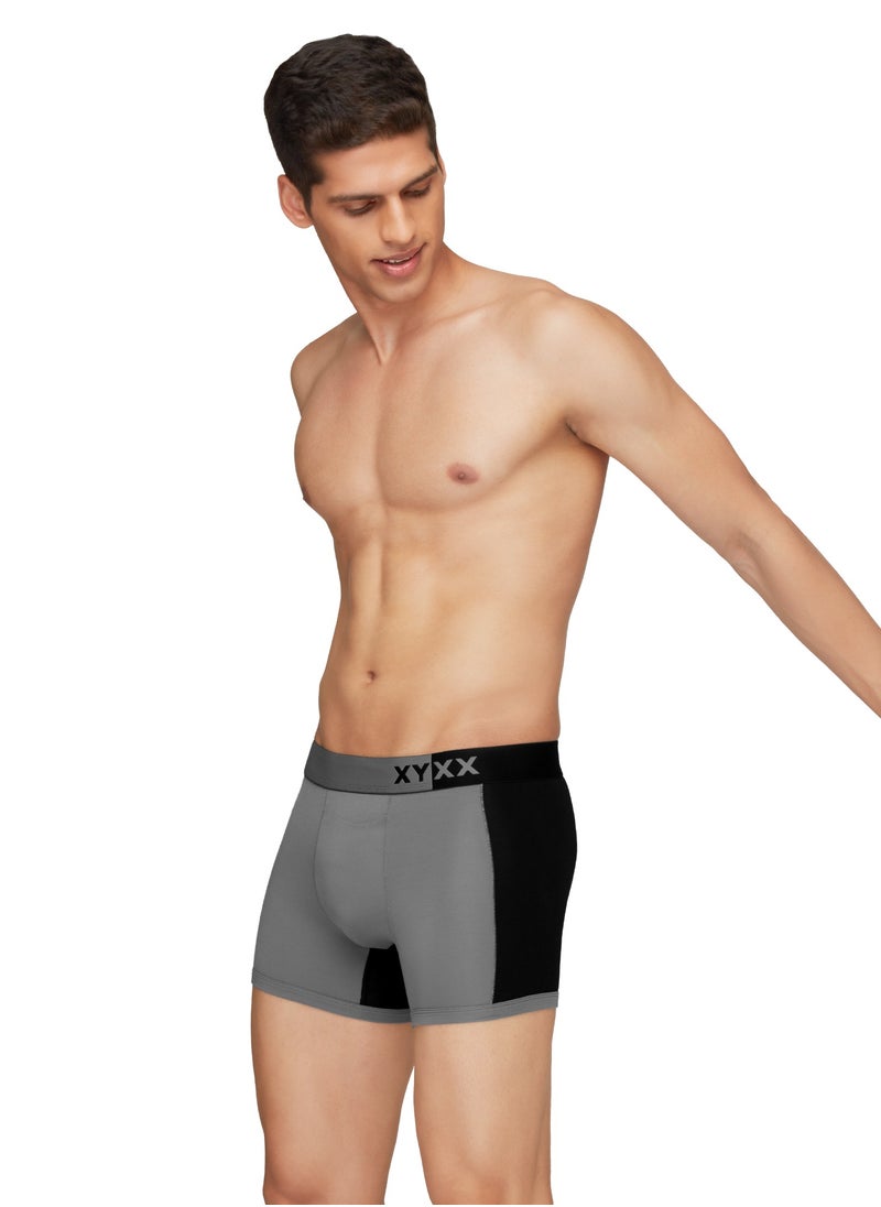 XYXX - Pack of 3 Dualist Intellisoft Micro Modal Color Blocked Colorblock Men Trunk - Image 1