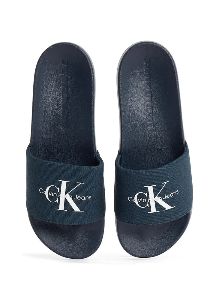 Calvin Klein Jeans Monogram Casual Slides