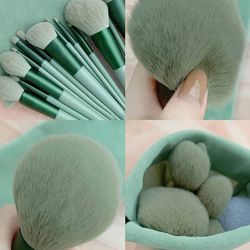 Calyrex Foundation Makeup Brush Set Kit 13 Pcs Premium Synthetic Kabuki Eye Shadows Make Up Brushes Eyeliner Brushes Blending Face Powder Blush Cosmetics Brushes Tool Kit Compatible - Image 5