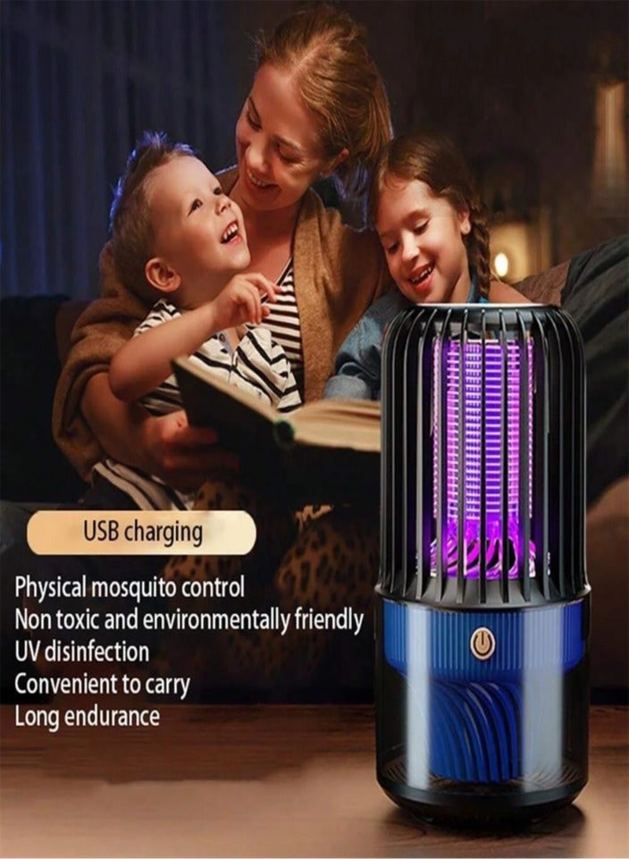 Electronic Mosquito Killer, Usb Charging, 360 Degree Surround Suction, Suitable For Home, Garage, Outdoor, Travel, Fishing - Image 1