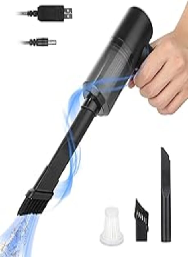 Handheld vacuum cleaner cordless uplayteck keyboard vacuum mini car hoover cleaner with led lighting super lightweight 0.66lb/30min working/45w handheld mini vacuum for desk stairs pet and carpet