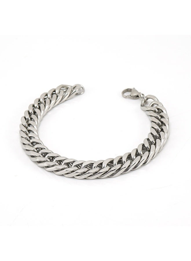 أميتوير سوار رجالي عصري من الفولاذ المقاوم للصدأ - سوار على شكل سلسلة كوبية قوية بتصميم الهيب هوب - Image 1