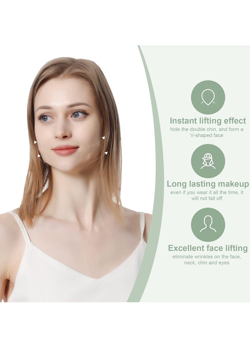 cyleto Face Lifting Tape, Ultra-thin Invisible Face Lift Sticker Face Tape for Instant Face, Hiding Facial Neck Wrinkles V-face Tightening Lifting Saggy Skin 4 Bands 20 Tapes - Image 3