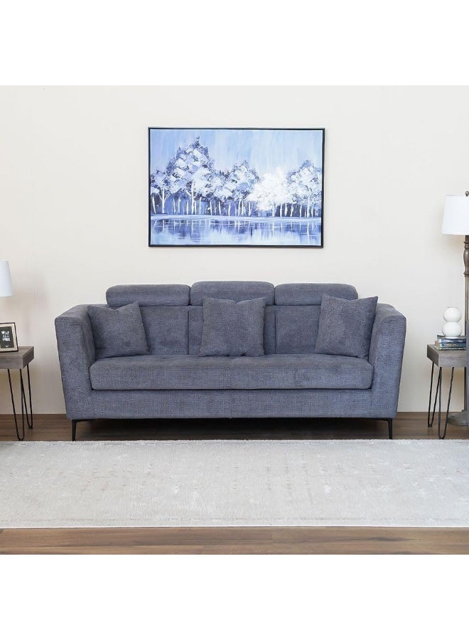Comfynest Comfynest Camily 3Seater Sofa With 2Year Warranty 221X99X104Cm Dark Grey - Image 2
