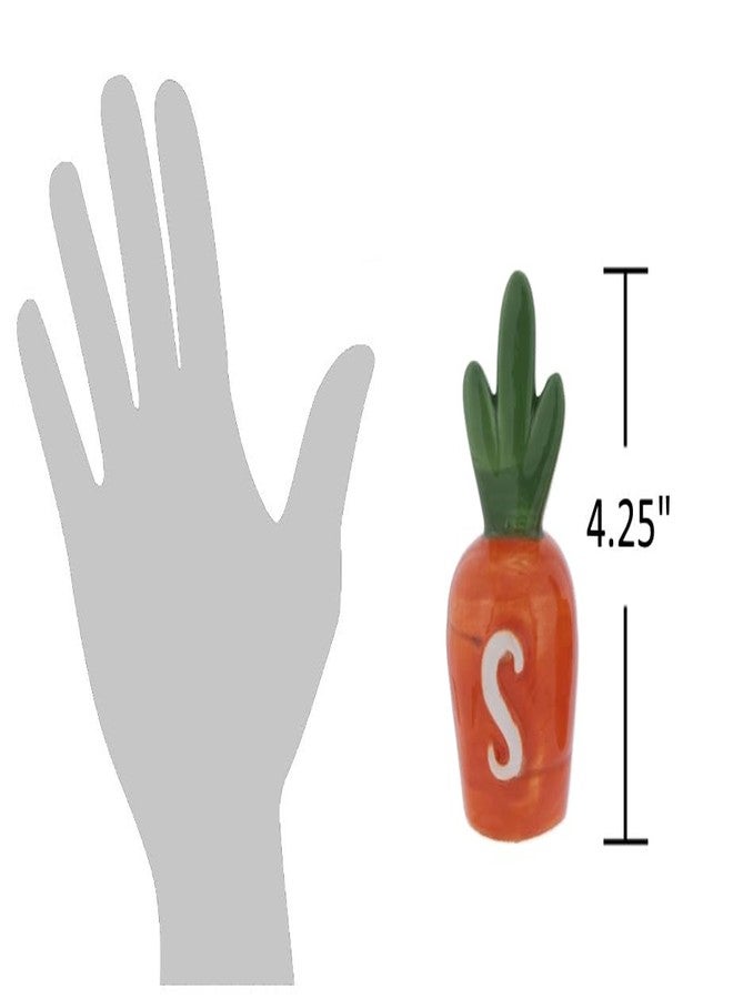 The Bridge Collection Carrot Themed Salt And Pepper Shaker Set – Garden Theme Spring Dining Decor – Easter Farmhouse Table Accent - Image 4