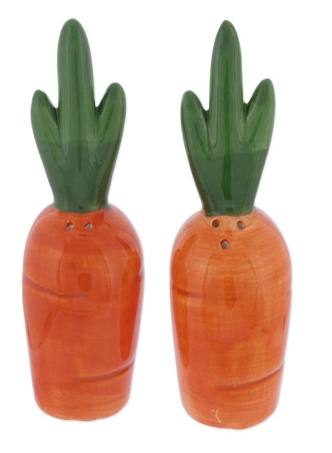 The Bridge Collection Carrot Themed Salt And Pepper Shaker Set – Garden Theme Spring Dining Decor – Easter Farmhouse Table Accent - Image 2