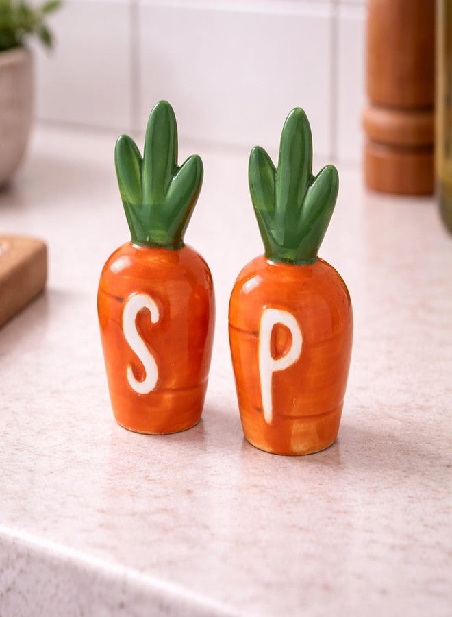 The Bridge Collection Carrot Themed Salt And Pepper Shaker Set – Garden Theme Spring Dining Decor – Easter Farmhouse Table Accent - Image 5