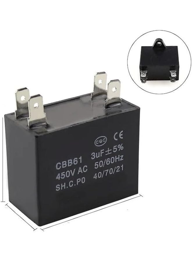 CBB61 8UF 450V Ceiling Fan Exhaust Electronic Starter Run Capacitor - Image 3