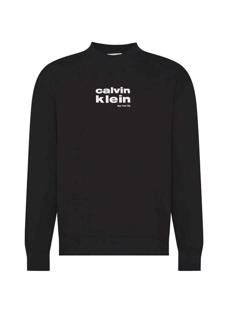 CALVIN KLEIN Graphic Pullover Sweatshirt