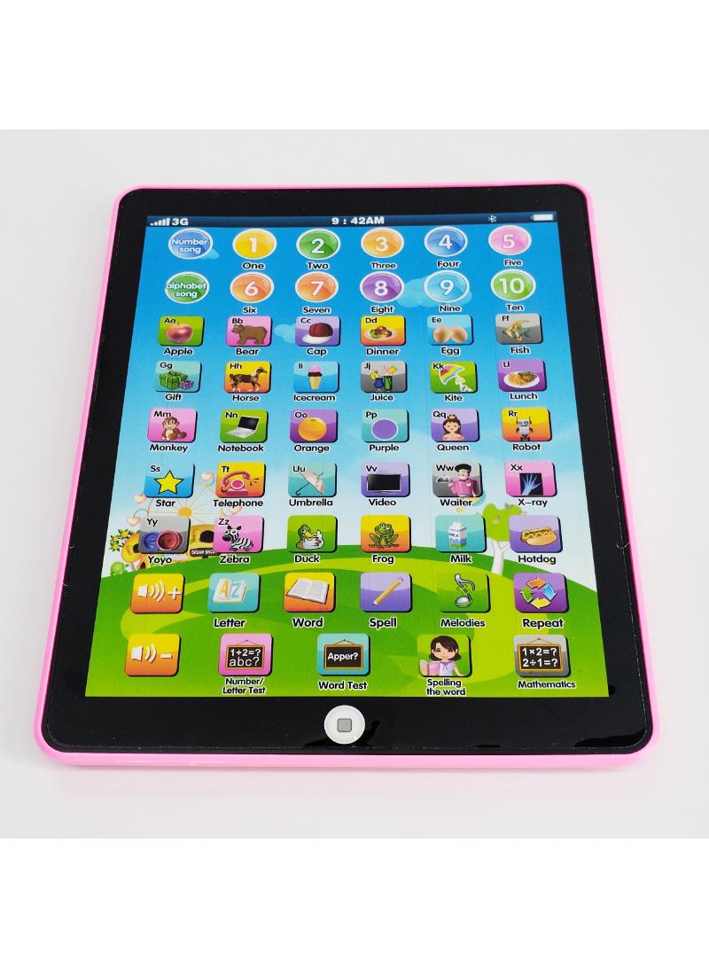 English tablet learning story machine Children's early education story machine learning toy without battery 688-5 Pink
