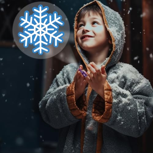 Tuanse 48 Pcs Snowflake Party Favors Snowflake Lights Gifts Bulk for Kids Glow in The Dark Snow Icy Finger Lights Classroom Rewards Prizes Gifts for Birthday Summer Boys Girls - Image 5