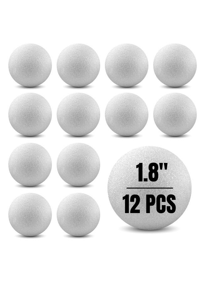 Hygloss Products White Styrofoam Balls for Arts and Crafts – 2 Inch, 12 Pack - Image 1