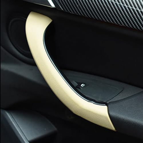 Kakulkomen Car Inner Door Panel Handle Pull Outer Cover Trim Replacement Compatible with BMW X1 X2 F48 F49 F39 2016-2020 (Beige-2PCS) - Image 3