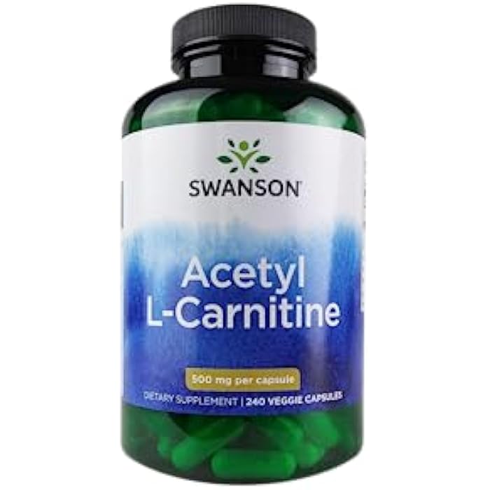 Swanson Acetyl L-CARNITINE 500MG 240 Veg Cap - Image 1