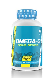 Muscle Rulz OMEGA-3 Fish Oil 1000 mg 100 Softgels